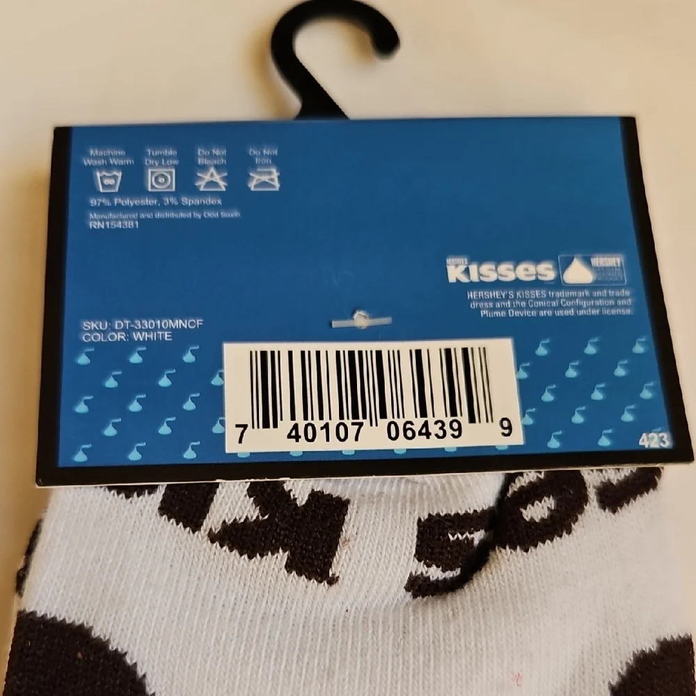 HERSHEYS KISSES Mens Graphic Crew Socks 6-12